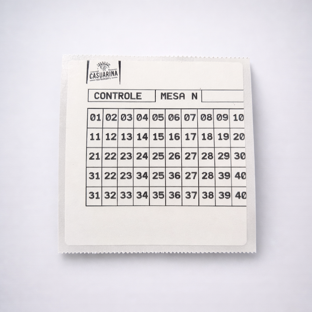 Etiqueta de controle de chopp